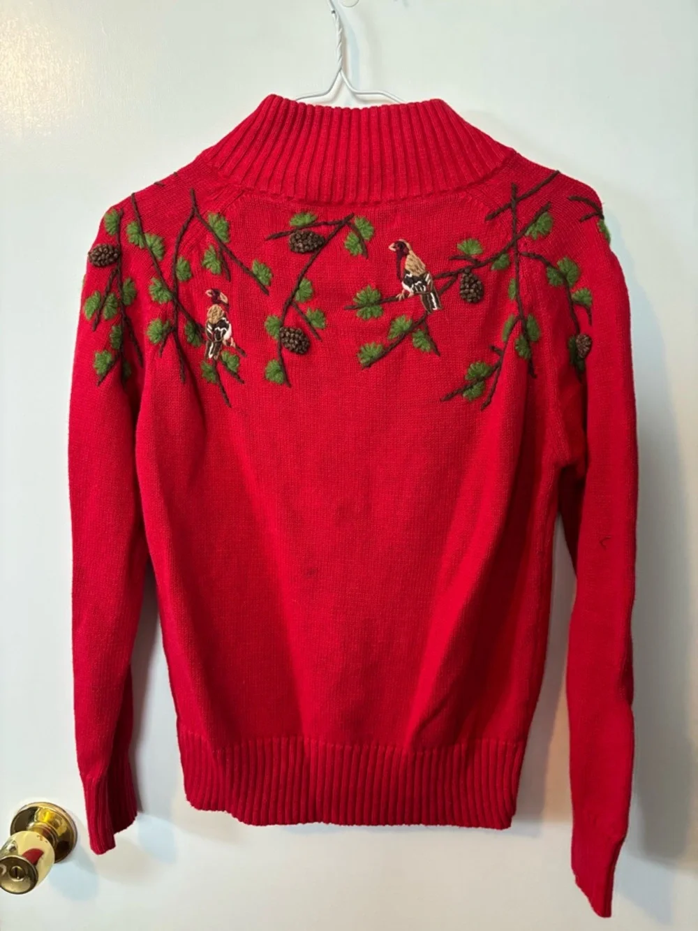 Vintage Coldwater Creek Women’s Small Red Cottagecore Coquette Feminine Sweater - Picture 5 of 7